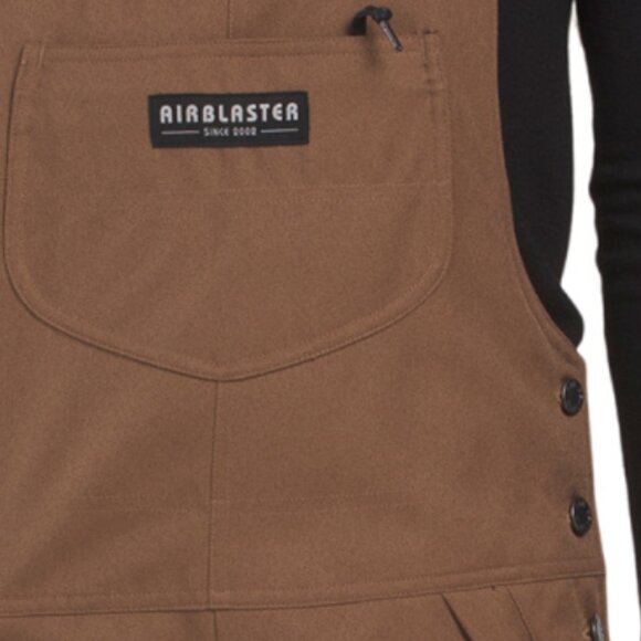 AIRBLASTER Freedom Stretch Waterproof Ski Bib Overalls - Picture 3 of 3